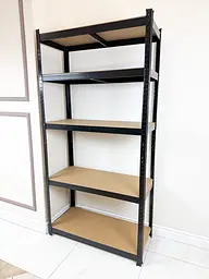 Стелаж 4P StrongShelf 180X90X40см чорний навантаження 175кг/полицю - мініатюра 7