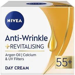 Денний крем NIVEA проти зморщок + ревіталізація 55+ 50 мл (81281)
