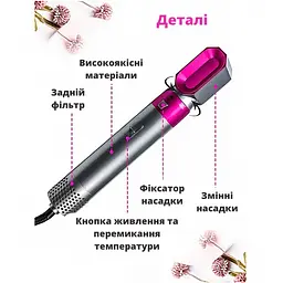 Стайлер для волосся Inspire WT-618 5в1 Grey Pink - мініатюра 10
