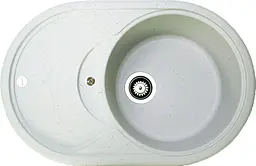 Кухонна мийка Adamant SHELL old stone 770x495x200 мм, з крилом 77 см
