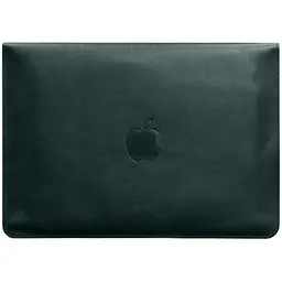 Шкіряний чохол-конверт BlankNote на магнітах для MacBook 15 дюйм Зелений