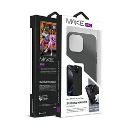 Чохол MAKE Apple iPhone 16 Pro Max Silicone Magnet Pro Black - мініатюра 2