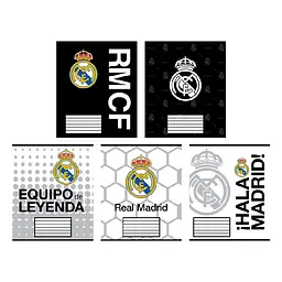 Набір зошитів Kite FC Real Madrid 20 шт. 18 аркушів в лінію (RL26-237)