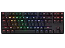 Бездротова механічна ігрова клавіатура HATOR HTK-287 UA Icefall Mecha TKL Wireless Rainbow Black