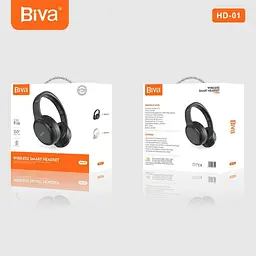 Навушники Biva HD-01 Bluetooth Headphones Black - мініатюра 2