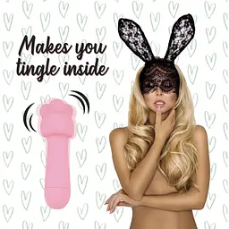 Мінівібратор FeelzToys Mister Bunny Pink з двома насадками - мініатюра 4