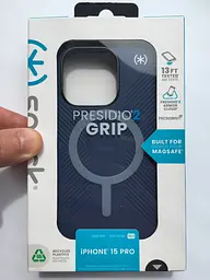 Оригінальний протиударний чохол Speck Presidio2 Grip MagSafe для Iphone 15 Pro (6.1") Coastal Blue 150563-3206 - мініатюра 2