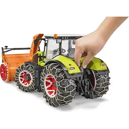 Уцінка. Іграшкова машинка Bruder Трактор Claas Axion 950 для прибирання снігу 1:16 (03017)  - мініатюра 10