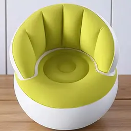 Надувне садове крісло Sofa AND LY-10 для відпочинку 85 х 85 х 74 см. високоякісна бавовна + міцна ПВХ з вологостійким покриттям Зелений - мініатюра 2