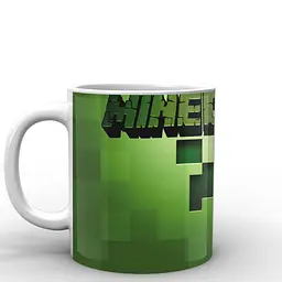 Кухоль GeekLand Minecraft Майнкрафт лого MС.02.033 330 мл синій - мініатюра 3