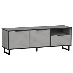 Тумба під телевізор Moreli Forte F-0007 у стилі Loft 1400х505х400 мм Бетон Тефра