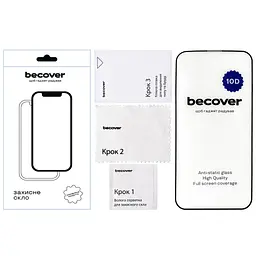 Скло захисне BeCover Apple iPhone 13 10D Black (711513) - мініатюра 2