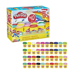 Набір для творчості Hasbro Play-Doh набір пластиліну 40 баночок (E9413) - мініатюра 3