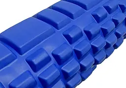 Масажний ролик EasyFit Grid Roller 45 см v.2.1 Синій - мініатюра 3