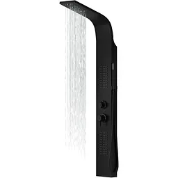 Душова панель Corsan Alto black LED A017MBLLED, Чорний матовий