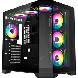 Корпус GameMax HYPE-A Tempered Glass без БП Black (HYPE-A Black) - мініатюра 1