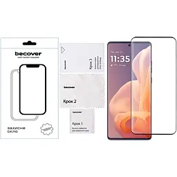 Захисне скло BeCover Edge для Motorola Moto G85 Black (712350) - мініатюра 2