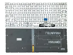 Клавіатура для Huawei MateBook 13 W19 HN-W19R HN-W19L WRT-W09 WRT-W19 W29 (RU Black з підсвічуванням). Оригінал - мініатюра 2