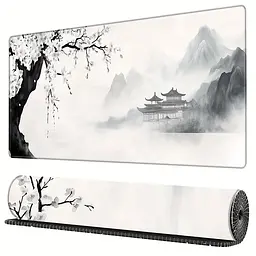 Килимок для миші та клавіатури "Japan" / 90×40 см, Сірий