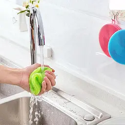 Губка мочалка прихватка для посуду силіконова Better Sponge 4 в 1 Сірий 88166 - мініатюра 5