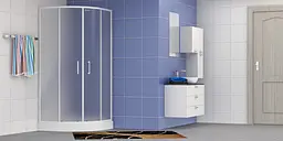 Душова кабіна Eger Tisza 90x90 без піддону скло Zuzmara 599-021/1, матовий, білий - мініатюра 4