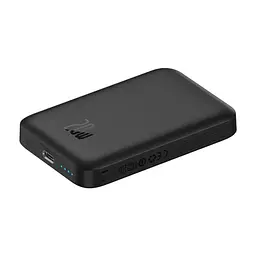 Зовнішній акумулятор Baseus Magnetic Mini Air Wireless Fast Charge Power Bank 6000mAh 20W Cluster Black(With Simple Series Charging Cable Type-C to (P10059002113-00) - мініатюра 8