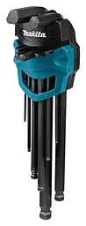 Набір ключів шестигранних з шаровою головкою 9 шт Makita B-65894 (1.5-10 мм) - мініатюра 4