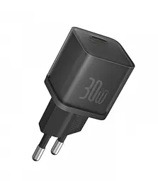 Мережевий зарядний пристрій Baseus GaN5S Fast Charger 1C 30 W EU P10162504113-00 Чорний