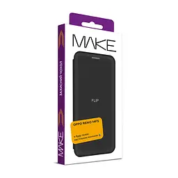 Чохол-книжка MAKE Oppo Reno14 FS Flip Black - мініатюра 2