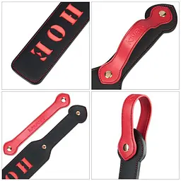 Плеть Rebellion Reign Paddle "Hoe", 38 см (чорний) - мініатюра 9