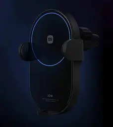 Автоутримувач XiaomiXiaomi 30W Wireless Car Charger W03ZM BHR7063CN Black - мініатюра 2