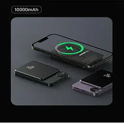 Бездротовий Повербанк MagSafe Power Bank для iPhone 10000mAh 20W Магсейф Павербанк з бездротовою зарядкою Q9p - мініатюра 6