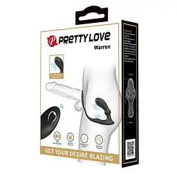 Стимулятор простати Pretty Love Warren, 17 см чорний