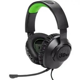 Навушники JBL Quantum 100X (JBLQ100XBLKGRN) провідні з мікрофоном чорні - мініатюра 6