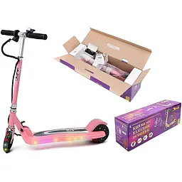 Електросамокат Дитячий SNS Kids 5.5" Pink з музикою - мініатюра 3
