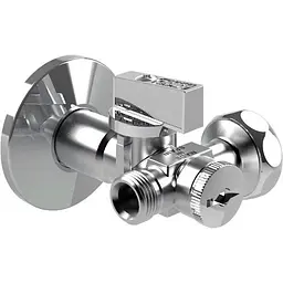 Кран кульовий кутовий подвійний Arco 1/2″х 3/4″х3/8″ DUAL29 000019854