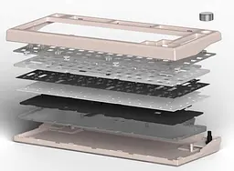 Клавіатура FL ESPORTS DIY-barebone MK750 White Three-Mode (MK750-4247) - мініатюра 5