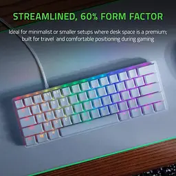 Клавіатура Razer Huntsman Mini Purple Switch ENG Mercury Edition (RZ03-03390300-R3M1) [63492] - мініатюра 7