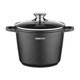 Кастрюля с крышкой глубокая Ardesto Gemini Lazio AR1940CA 4 л 20 см черная