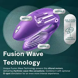 Вібратор We-Vibe Chorus Pro Cosmic Purple для пар зі смарт-управлінням - мініатюра 9