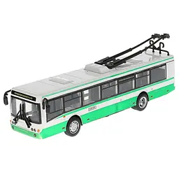 Троллейбус инерционный PlaySmart Автопарк зеленый металлический (IM-176-M-944)