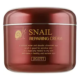 Крем для обличчя Муцин Равлика Snail Reparing Cream Jigott 100 мл