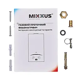 Газова колонка Mixxus GWH-0610 Basic Glass димохідна 10 л/хв (панель зі скла з малюнком) WH0027 - мініатюра 7