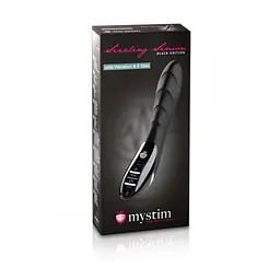 Вібратор Mystim Sizzling Simon eStim з електростимуляцією, 17х4 см., чорний - мініатюра 3