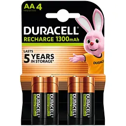 Акумулятор Duracell AA HR6 1300mAh * 4 (5007324) - мініатюра 2