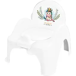 Горщик-стілець Tega Baby дитячий з музикою Wild&Free Unicorn white green