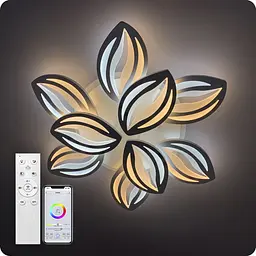 Люстра світлодіодна 517 Light 3color з пультом 180Вт Білий (02115) - мініатюра 3