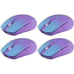 Комп'ютерна мишка Defender Mystery MM-301 бездротова Bluetooth+2.4G 1600 dpi. 4кн. 500mAh LED фіолетова (52301)