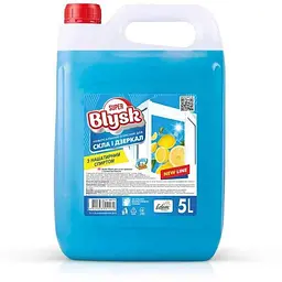 Засiб для миття скла та дзеркал SUPER BLYSK 5л каністра Лимон (HDPE)