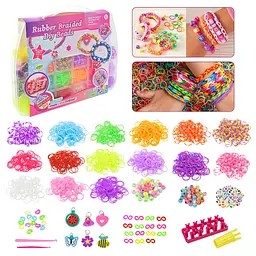 Набір для створення прикрас із гумок Rubber Braided DIY Beads у кейсі (HZX-955-194)